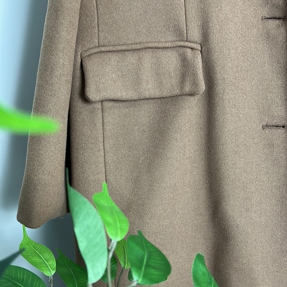 🎉HP🎉 Michael Kors Dark Camel Single-Breasted Wool Walker Coat Size XXL NWT - Picture 3 of 8
